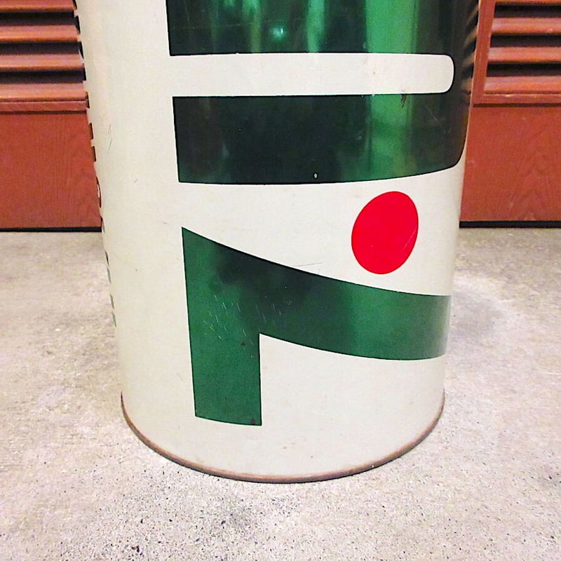 ビンテージ70's○7UPトラッシュ缶○211025r9-otclctゴミ箱インテリア