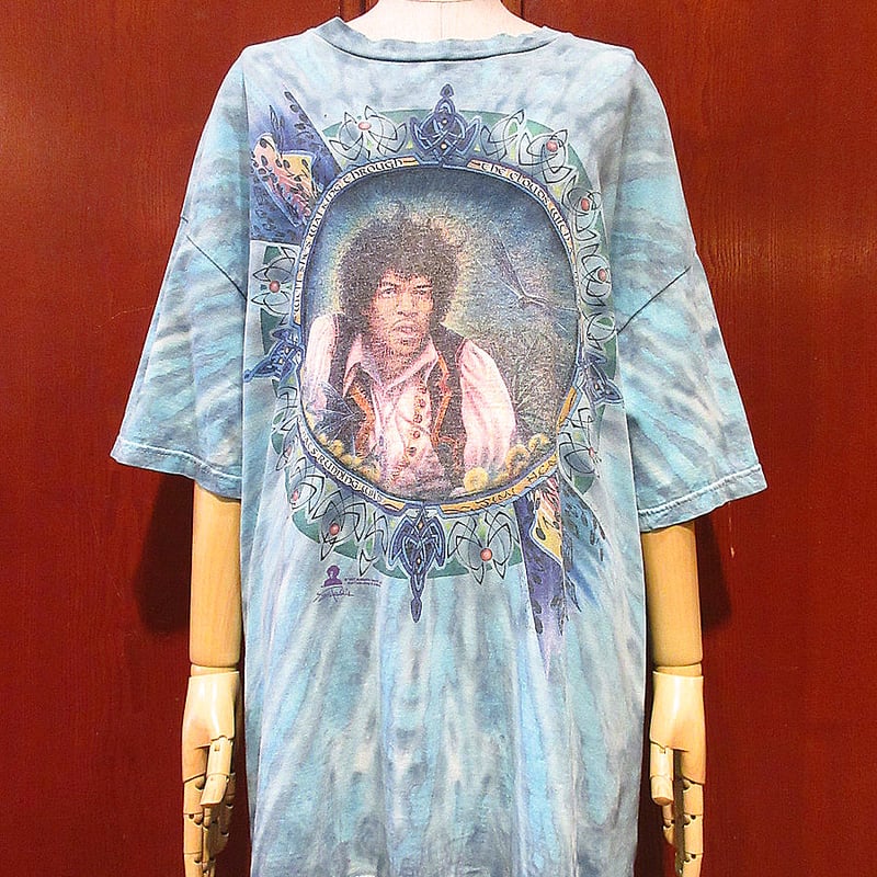 貴重！HENDRIX タイダイ Tシャツ Lサイズ VINTAGE tシャツ 「ヴィンテージ古着」Jimi Hendrix ジミヘン タイダイ