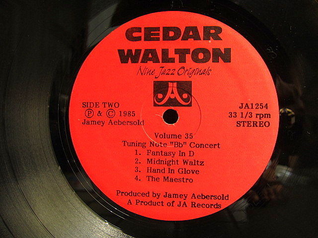 Jamey Aebersold○CEDAR WALTON VOLUME 35 Nine Jaz