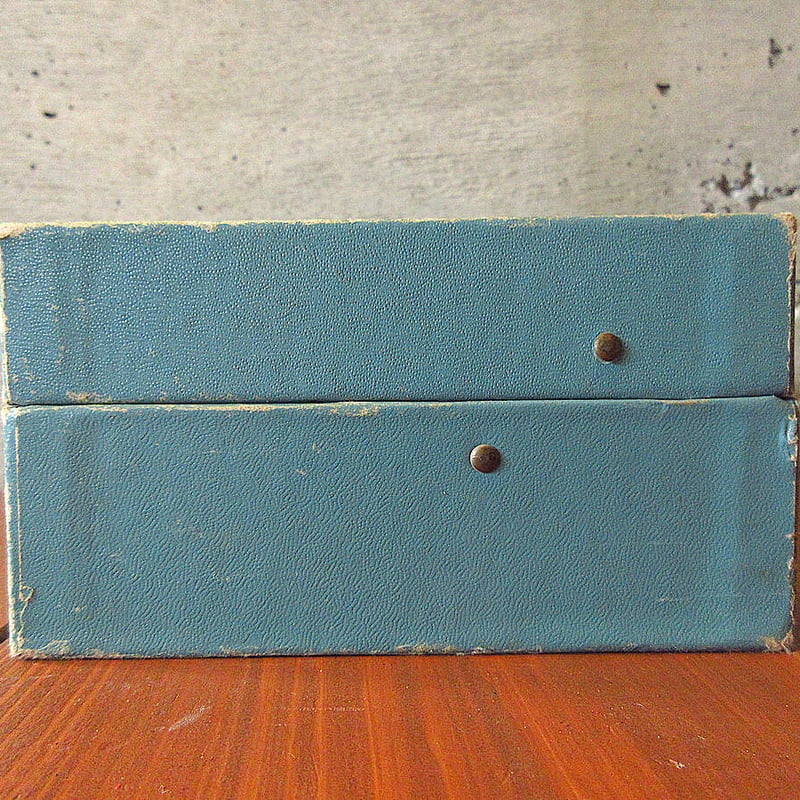 ビンテージ70s○ジュエリーボックスティファニーブルー○230626k8-bxs