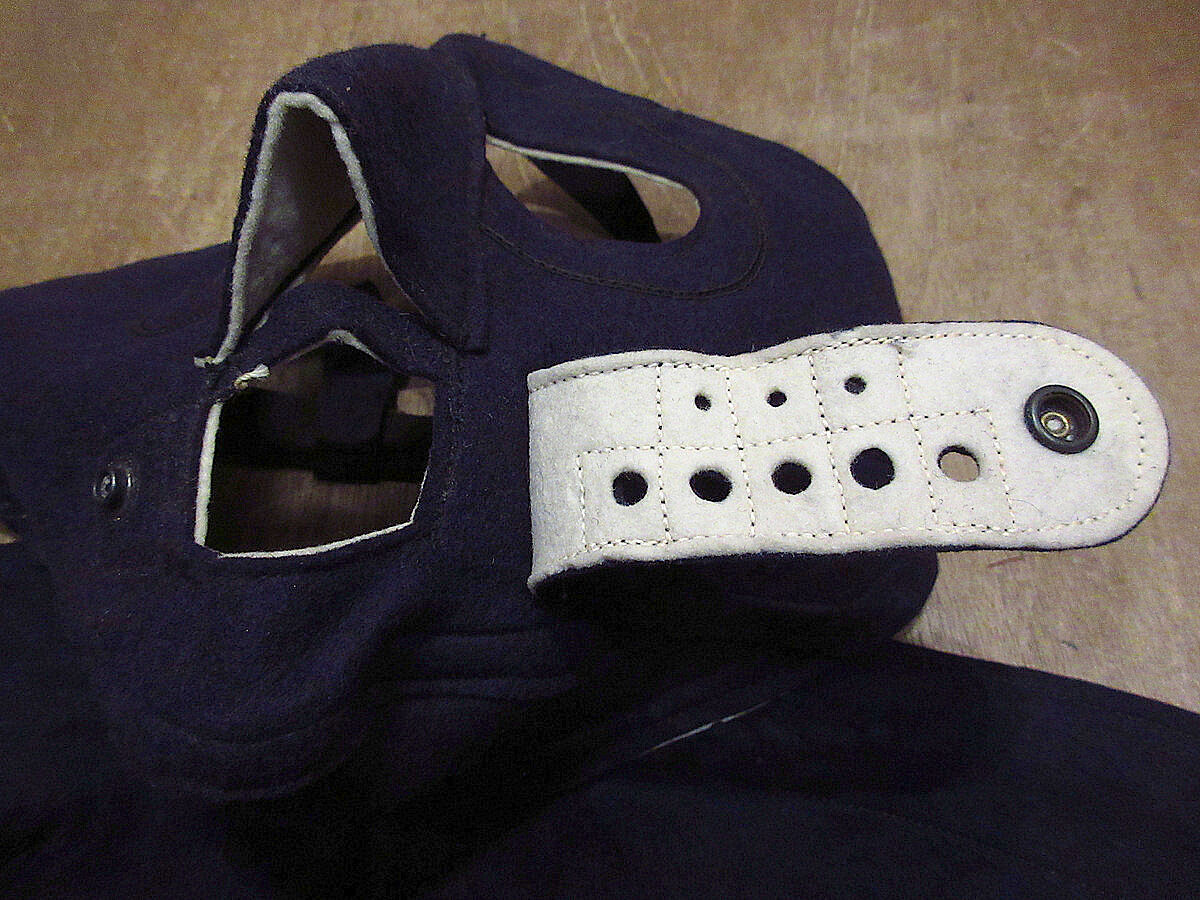 ビンテージ40's○U.S.NAVYウールフェイスマスク紺○220118i2-otacc 19