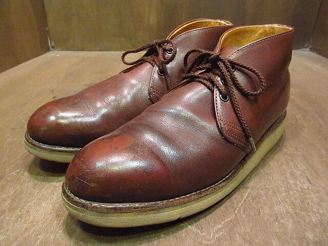 RED WING◇チャッカブーツ/US10/BRW/牛革/HANDSEWN CHUKKA/ハンド