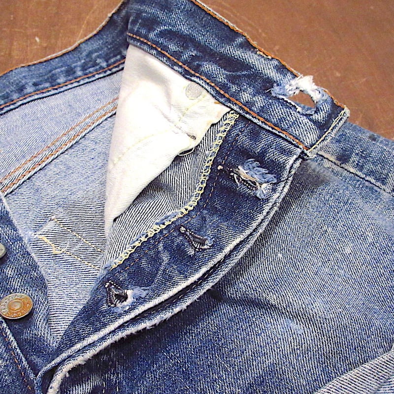 ビンテージ60's○Levi's 501 BIG Eデニムカットオフショーツ実寸W73cm