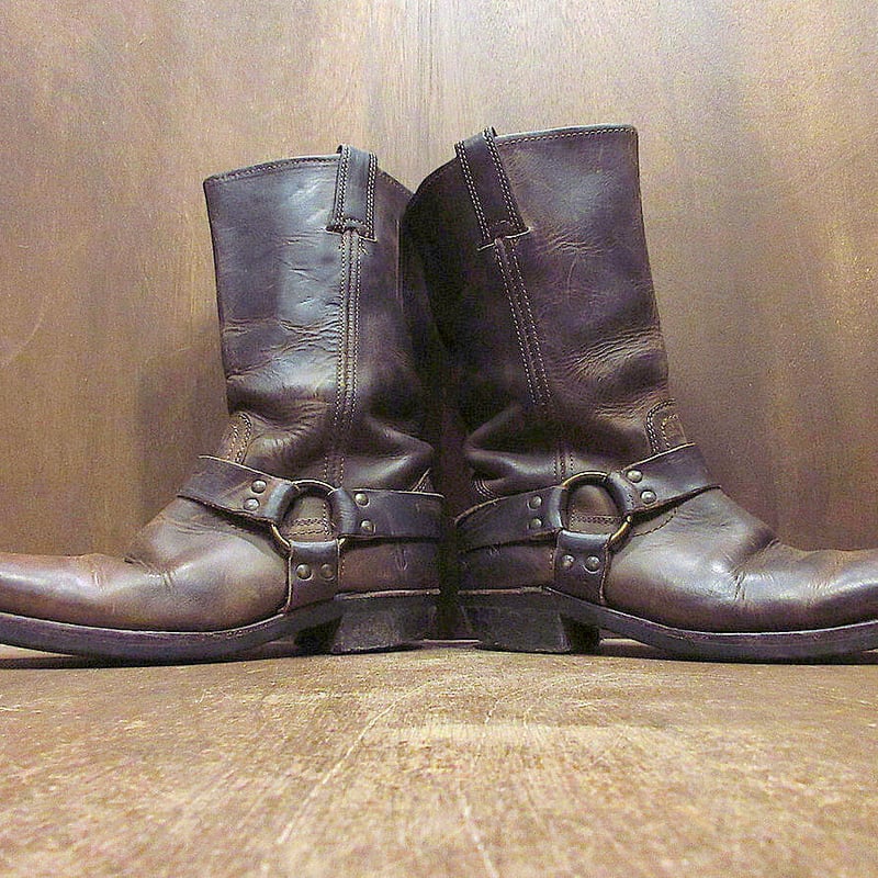 ビンテージ○FRYEレザーリングブーツ茶size 7 1/2M○231017j8-m-bt-2