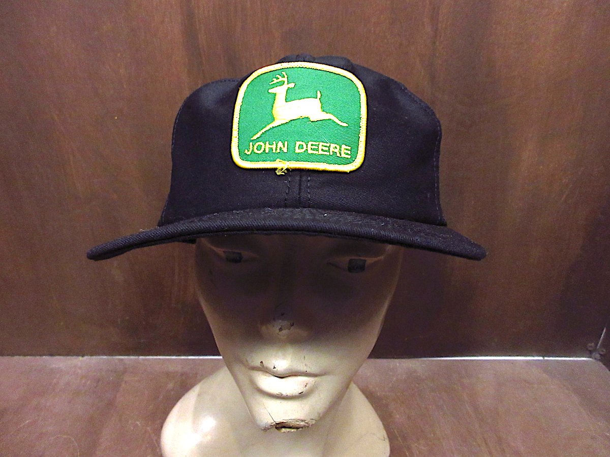 ビンテージ70's80's○JOHN DEERE 6パネルスナップバックメッシュ