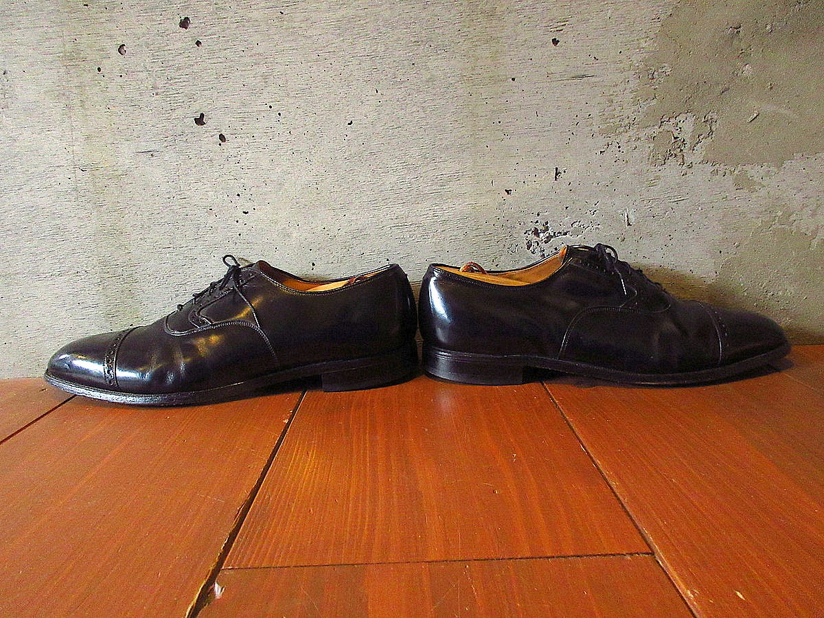 ビンテージ○Johnston & Murphy Heritage内羽根式ストレートチップ