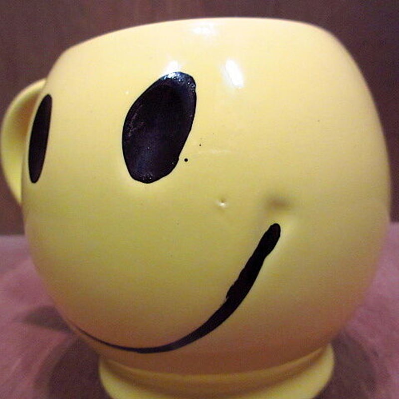 ビンテージ70's○McCOY スマイリーフェイスマグ○201121n8-tbwr