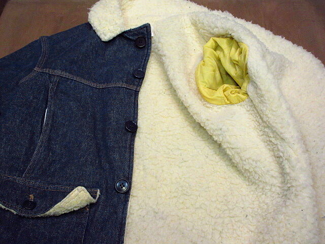 ビンテージ70's○MONTGOMERY WARD 裏地ボアデニムジャケット○201028n2