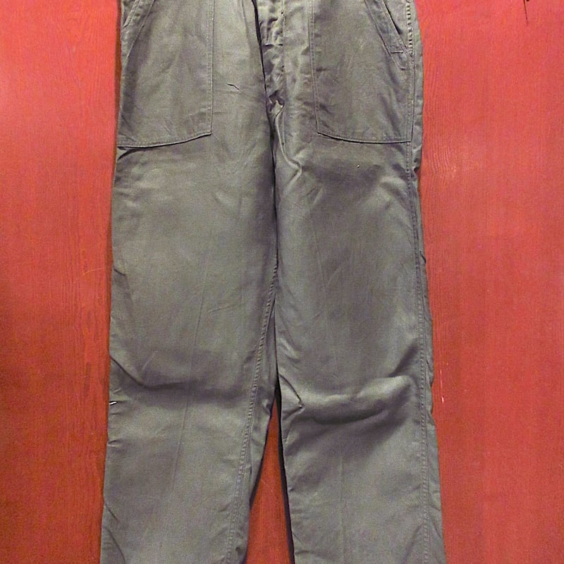 ビンテージ60's○U.S.ARMYボタンフライコットンサテンベイカーパンツ