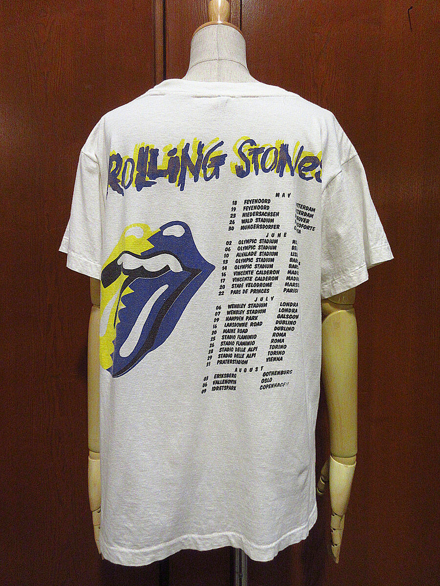 ビンテージ90's○THE ROLLING STONES 1990年ツアーTシャツsize X...