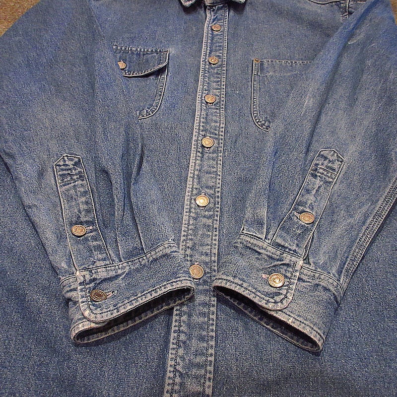 ビンテージ90's○RALPH LAUREN POLO COUNTRYデニムシャツsize M