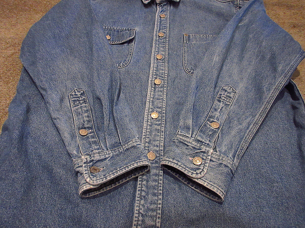 ビンテージ90's○RALPH LAUREN POLO COUNTRYデニムシャツsize M