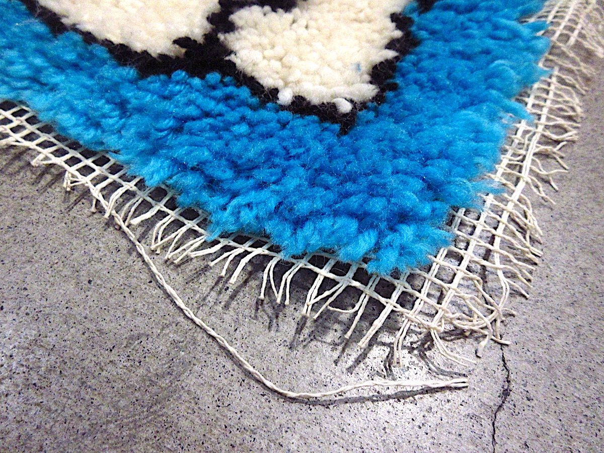 ビンテージ70's○Snoopyラグsize 約73cm×約57cm○240211m1-rug