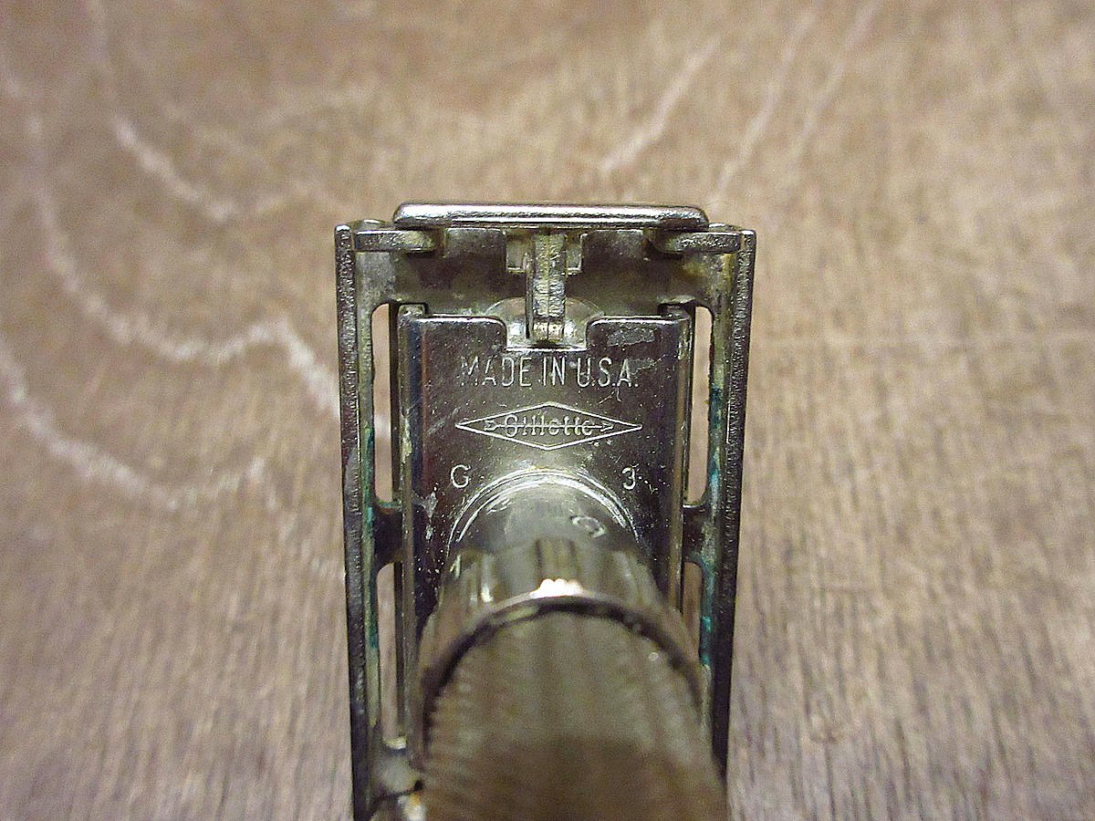 ビンテージ60's○Gillette Fatboy Adjustable G3レイザー○240