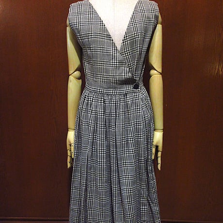 70s 80s USA古着 チェック柄 ノースリーブワンピース vintage 70s 80s USA古着 チェック柄 ノースリーブワンピース vintage