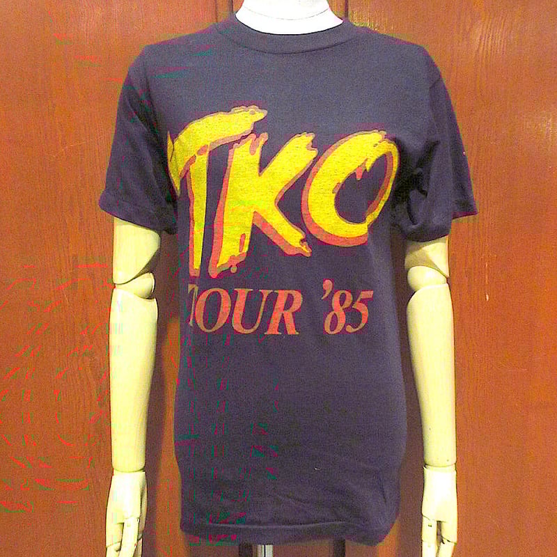 ビンテージ80's○TKO 1985年ツアーTシャツ黒size M○230425j2-m ビンテージ80's○TKO 1985年ツアーTシャツ黒size M○230425j2-m