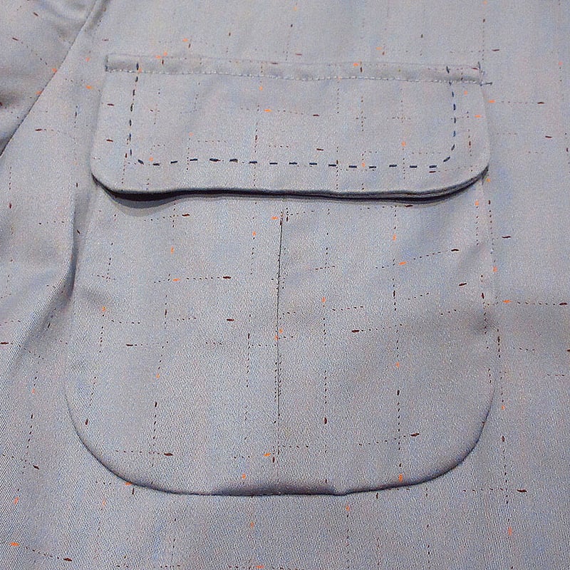 ビンテージ50's○PENNEY'Sカスリ柄リッキージャケット水色size ビンテージ50's○PENNEY'Sカスリ柄リッキージャケット水色size