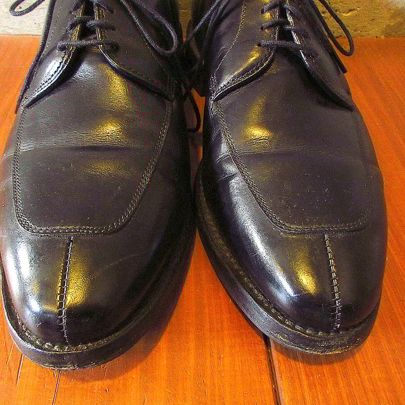 ビンテージ○Allen Edmonds Uチップシューズ黒size 8E○240302k4 ビンテージ○Allen Edmonds Uチップシューズ黒size 8E○240302k4