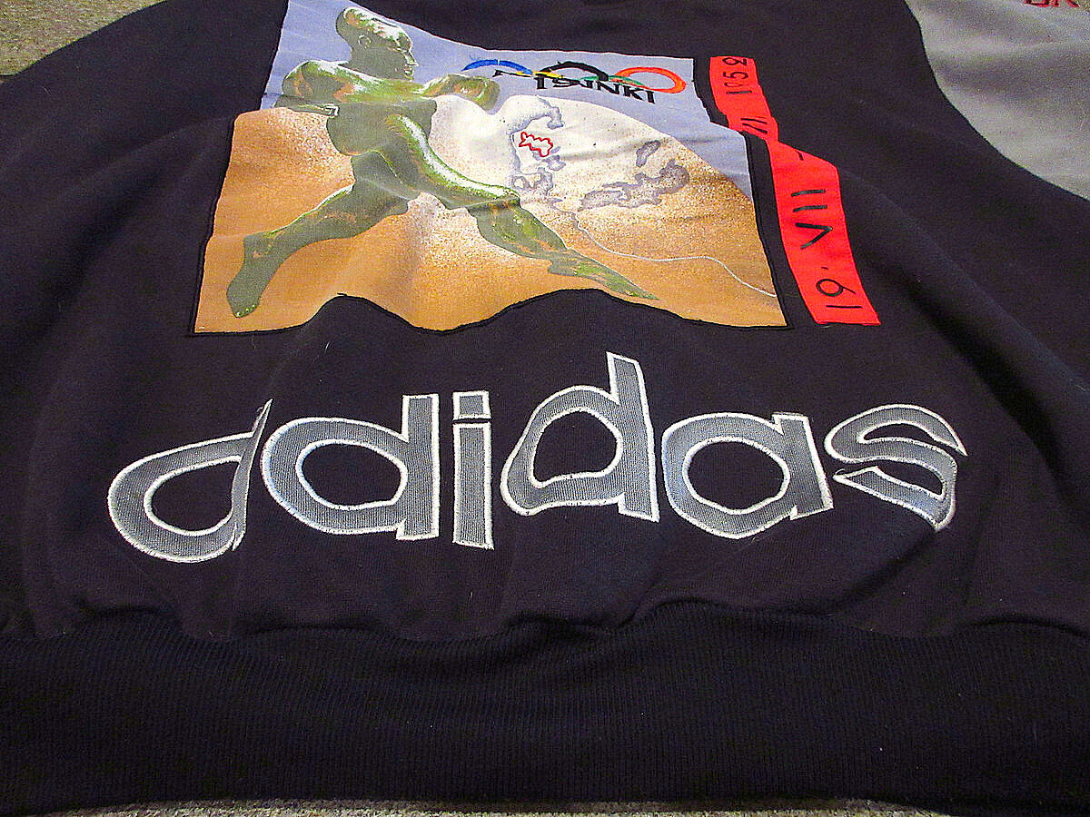 ビンテージ90's○adidas 1952 HELSINN & STOCKHOLM 1956オ