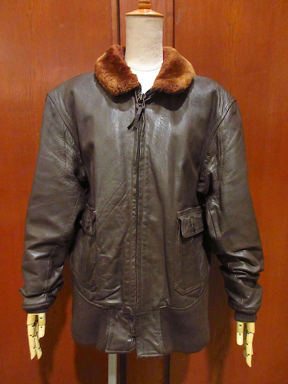 ビンテージ60's U.S.NAVY G-1フライトジャケット size 44 211029r...