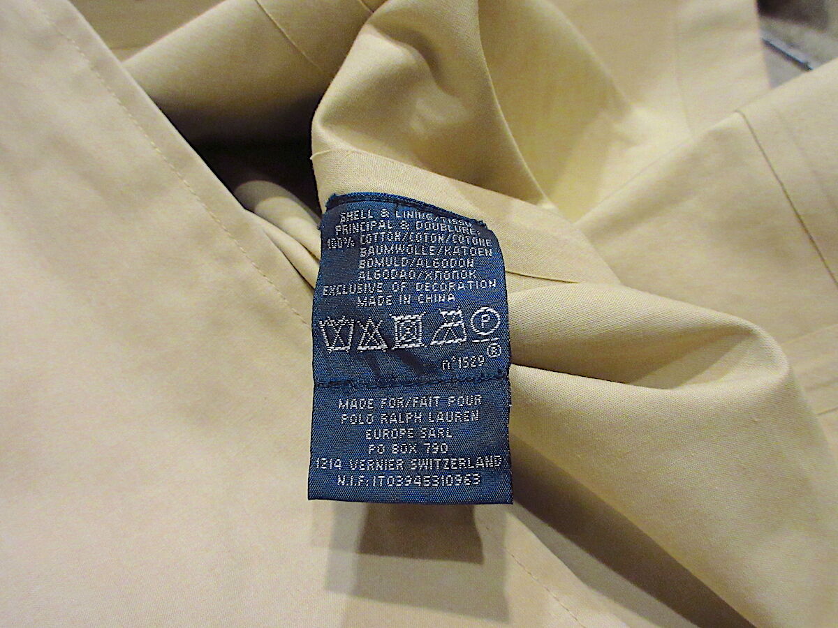 ビンテージ90's○Polo by Ralph Laurenステンカラーコート ビンテージ90's○Polo by Ralph Laurenステンカラーコート