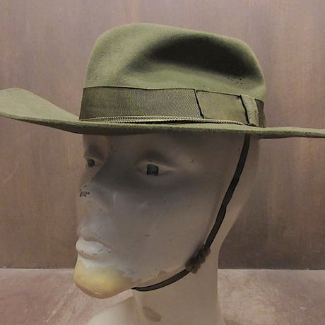 ビンテージ40’s50’s●BOY SCOUTS OF AMERICAキャンペーンハット●250509z6-m-ht-fltボーイスカウトオブアメリカフェルトストラップ付き