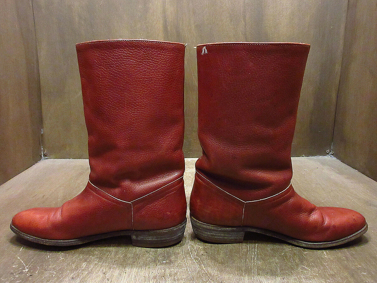 ビンテージ○FRYEレディースウエスタンブーツ赤茶size 8 1/2 M