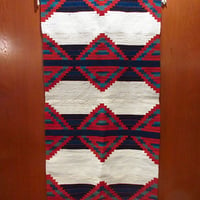 ビンテージ●ネイティブラグ約150cm×約76cm●220406i8-rug インディアンナバホキリムオルテガチマヨ絨毯マットウール