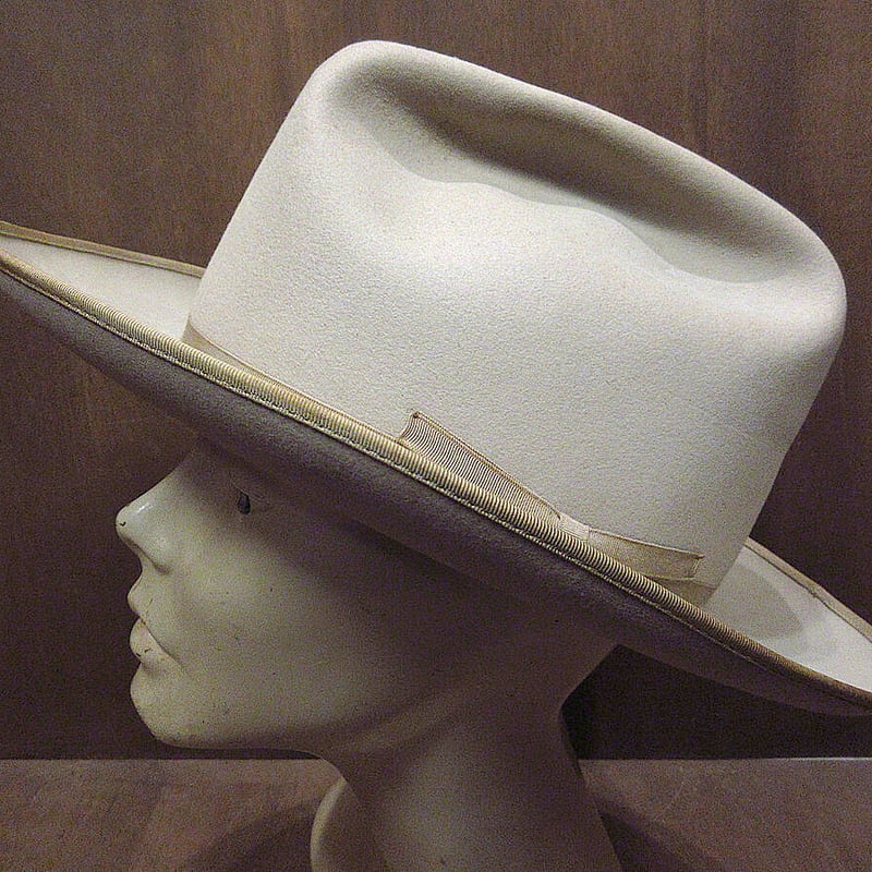 ステットソン　フェドラハット　50s ヴィンテージ　オープンロード JOHN B STETSON 】1950's ステットソン オープンロード・セージ