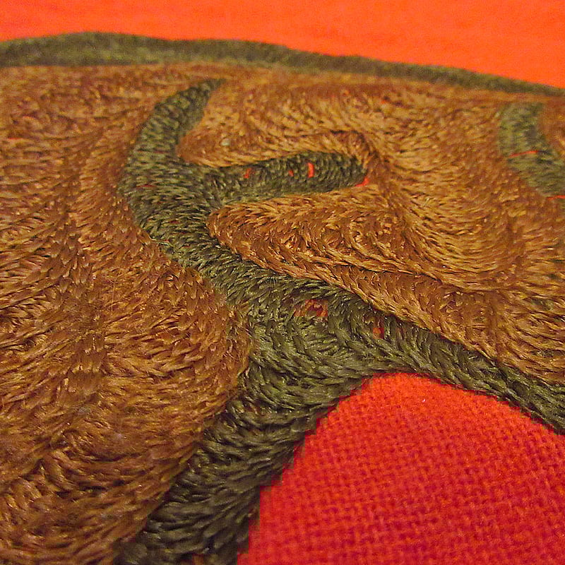 TENDERLOIN キャスケット 日本製 チェーンステッチ 刺繍 茶