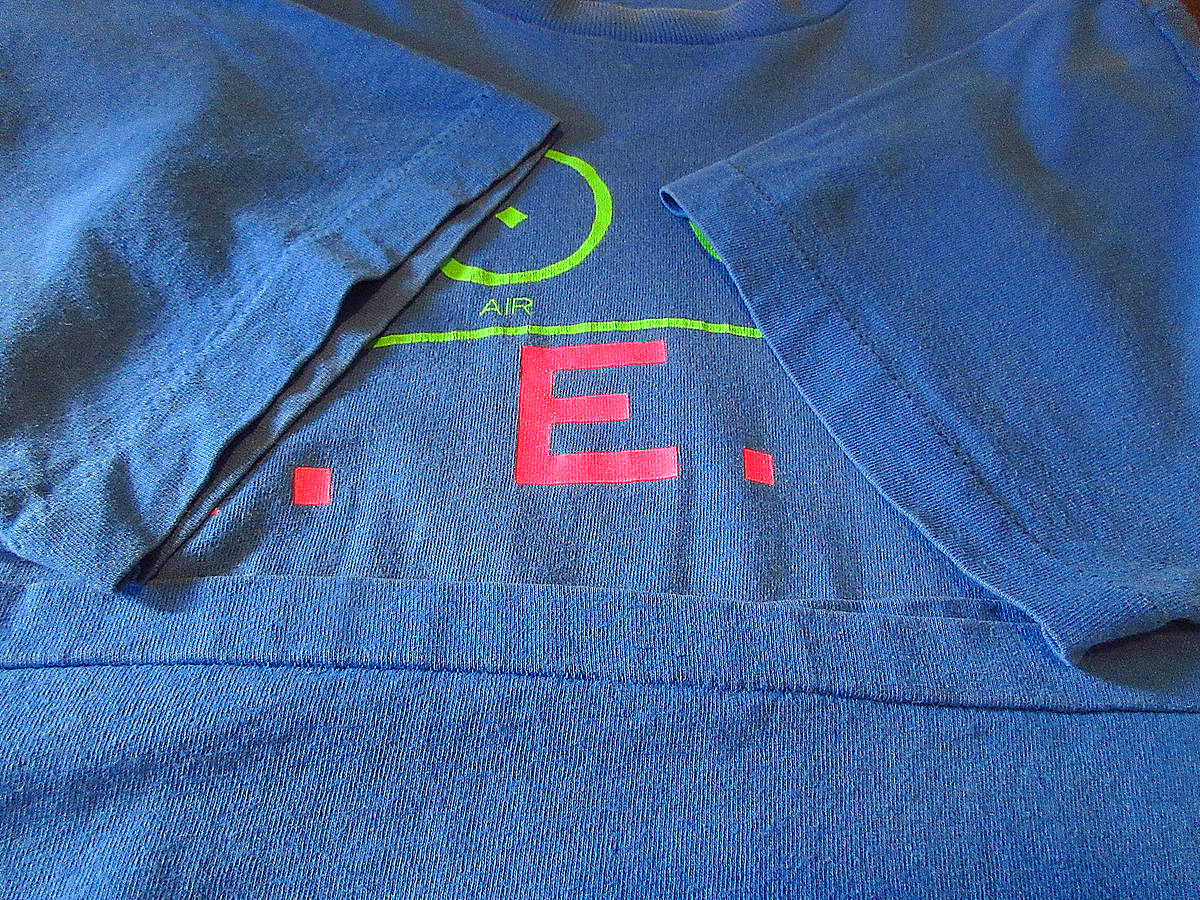 ビンテージ80's○R.E.M. METALプリントTシャツ青size L○240908j3-