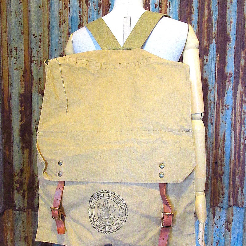 ビンテージ-60's○BOY SCOUT OF AMERICAキャンバスバックパック ビンテージ-60's○BOY SCOUT OF AMERICAキャンバスバックパック