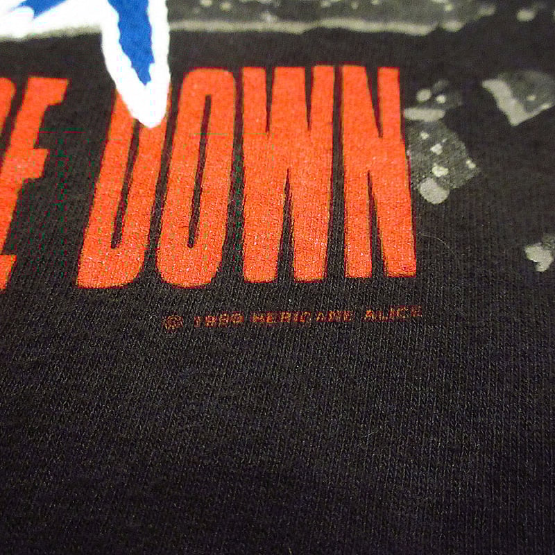 ビンテージ90's○HERICANE ALICEプリントTシャツ黒size L