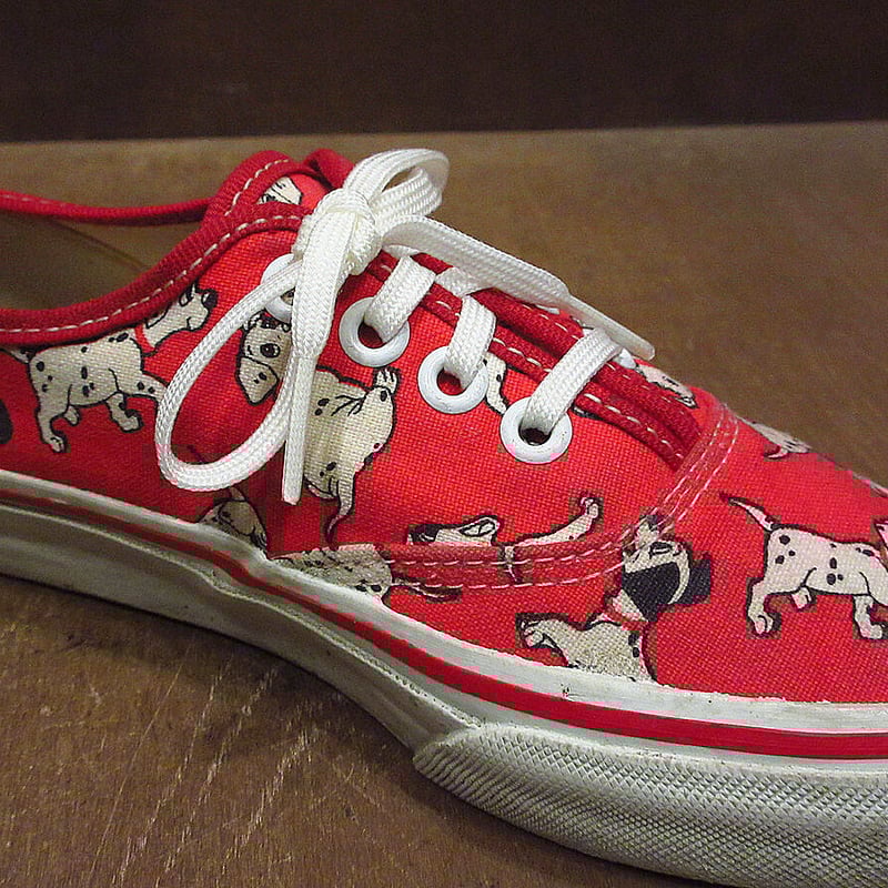 ビンテージ90's○VANS 101匹わんちゃん総柄オーセンティックsize ビンテージ90's○VANS 101匹わんちゃん総柄オーセンティックsize