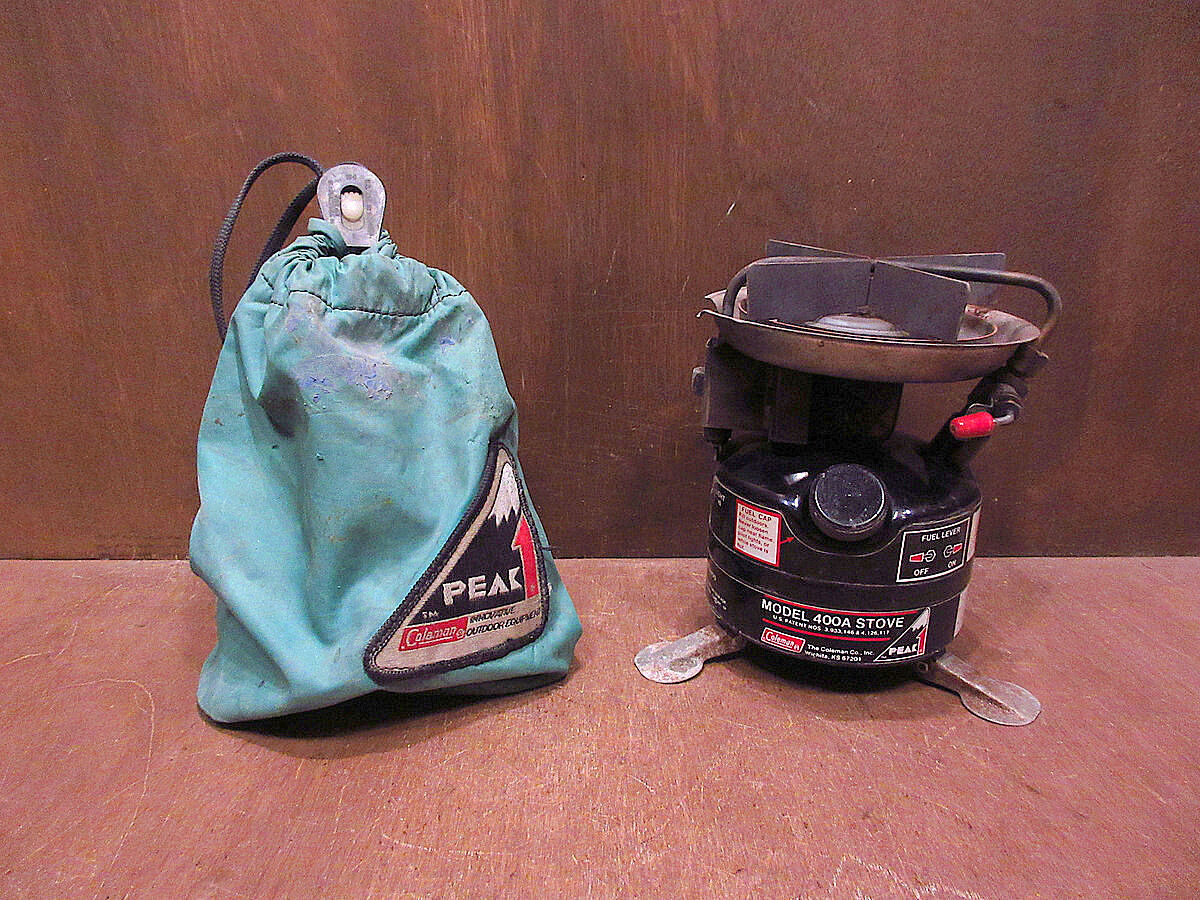 ビンテージ80's○Coleman Peak1 Model 400Aシングルバーナー黒 ビンテージ80's○Coleman Peak1 Model 400Aシングルバーナー黒