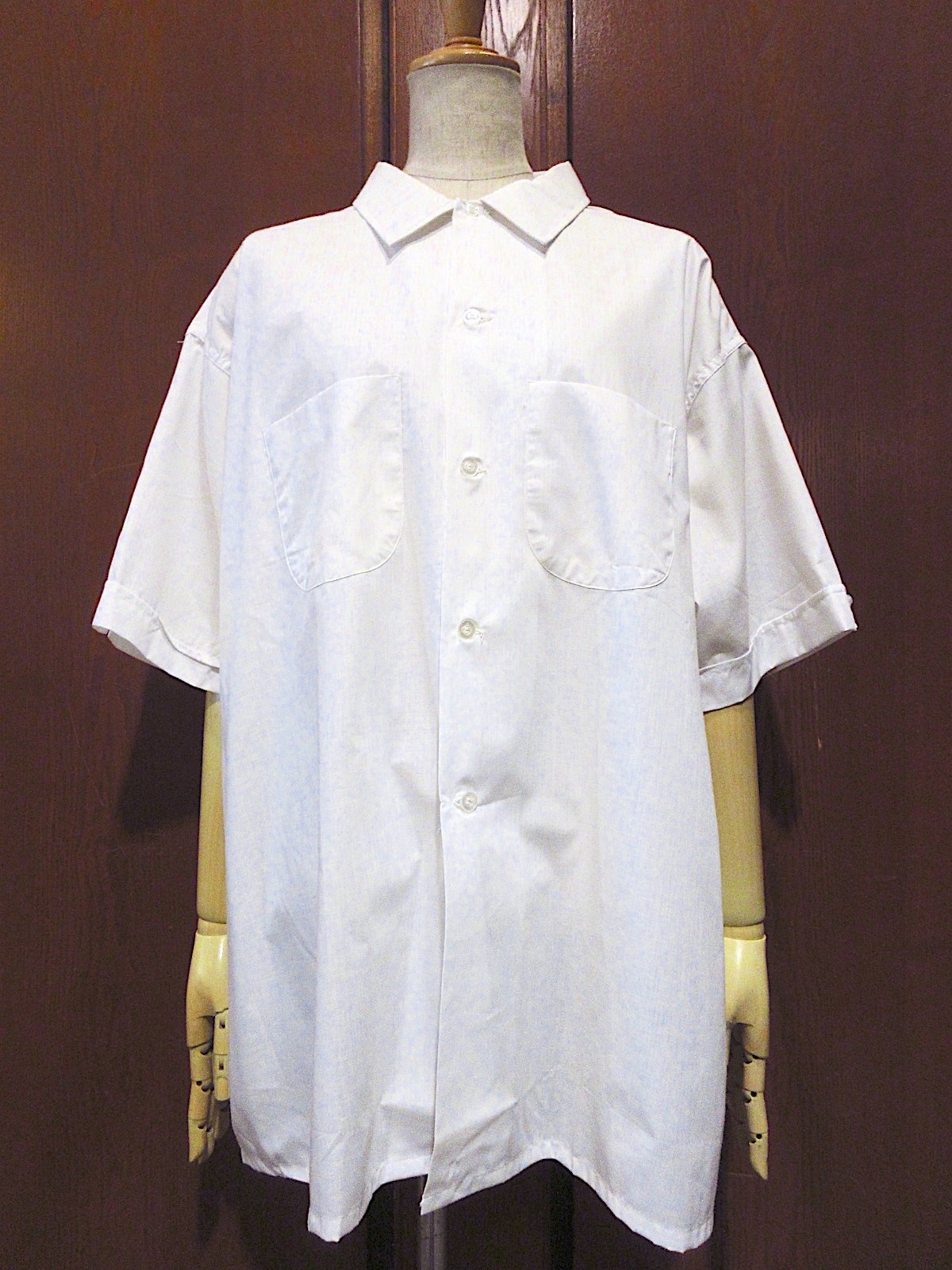 60s 半袖　ホワイト　コットンブロード　ボロ　雰囲気◎ ヴィンテージシャツ 楽天市場】50's ビンテージ ☆ Vianca レーヨン オープンカラー