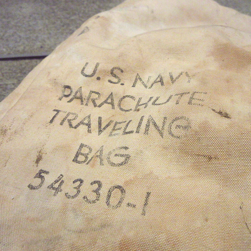 ビンテージ40's○U.S.NAVYパラシュートバッグトラベリングバッグ