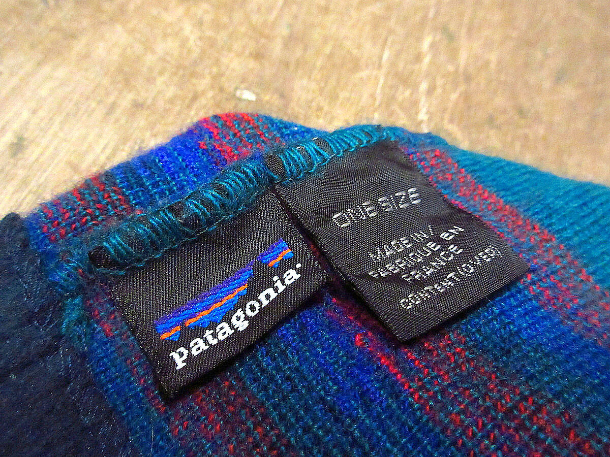 ビンテージ90's○Patagoniaキッズ サンダーバード総柄ニット帽 ビンテージ90's○Patagoniaキッズ サンダーバード総柄ニット帽