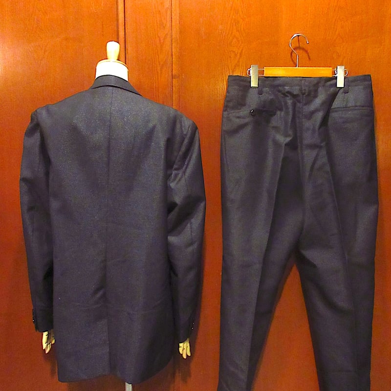 ビンテージ60's○2Bスーツツーピース黒○241111z1-m-suit