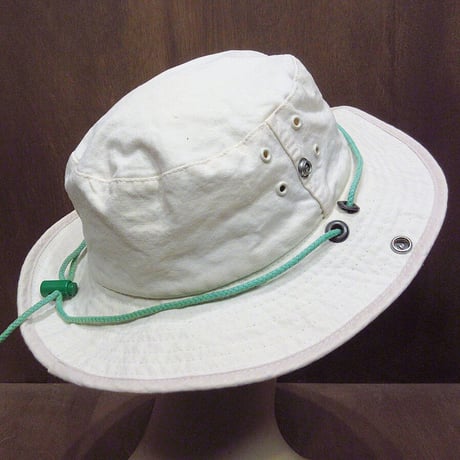 ビンテージ80's●K-Products コットンサファリハット白●210424n6-m-ht-ot USA製米国製帽子ファッション小物