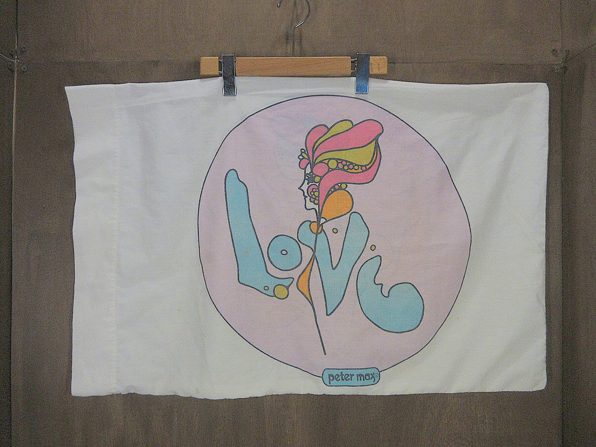 ビンテージ70's○Peter Maxピローケース○250429j5-otclctピーターマッ
