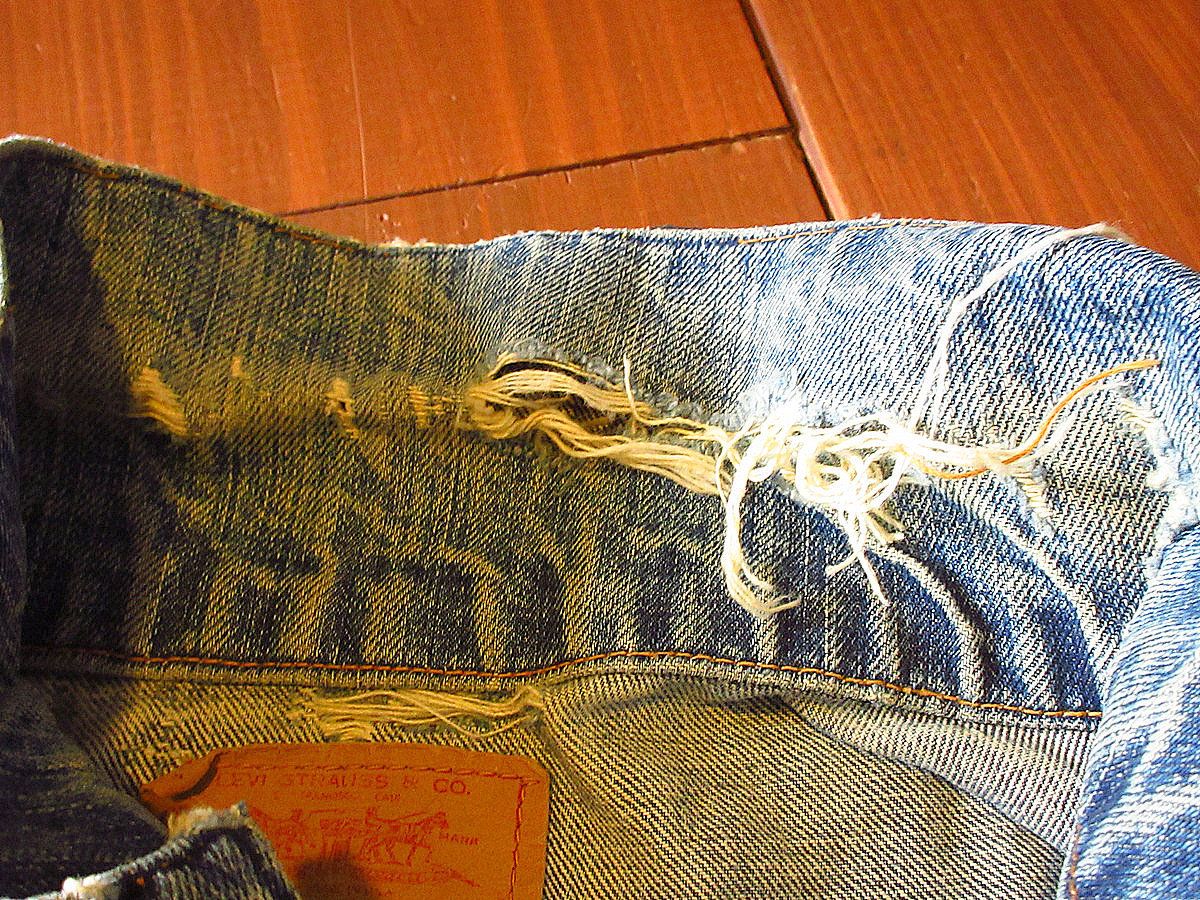 ビンテージ60's○Levi's 70505 BIG Eデニムカットオフベスト
