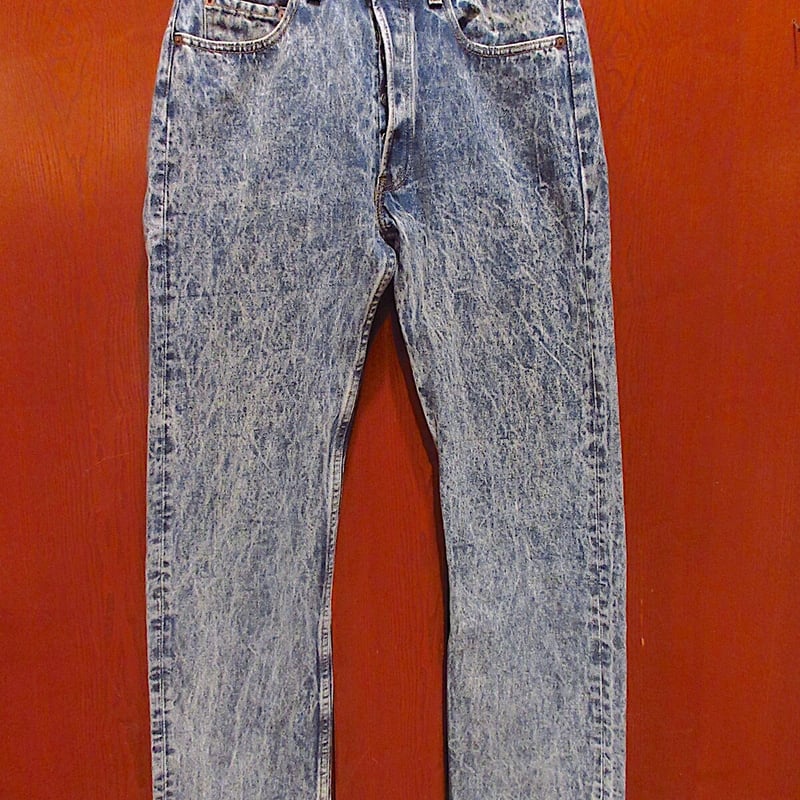 ビンテージ80's○Levi's 501ケミカルウォッシュ実寸W80cm○211111r3-m
