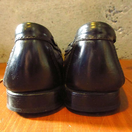ビンテージ●G.H.BASS ＆ Co.タッセルローファー黒size 8M●250117k3-m-lf-25cm 革靴レザーシューズ古靴
