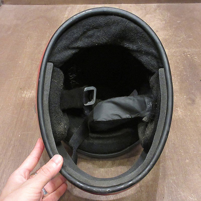 ビンテージ80's○BELL SPORTフルフェイスヘルメット赤size 7 3/8 59○2