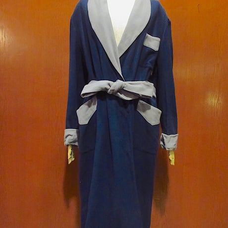 古着 ヴィンテージロングガウンコート バスローブ