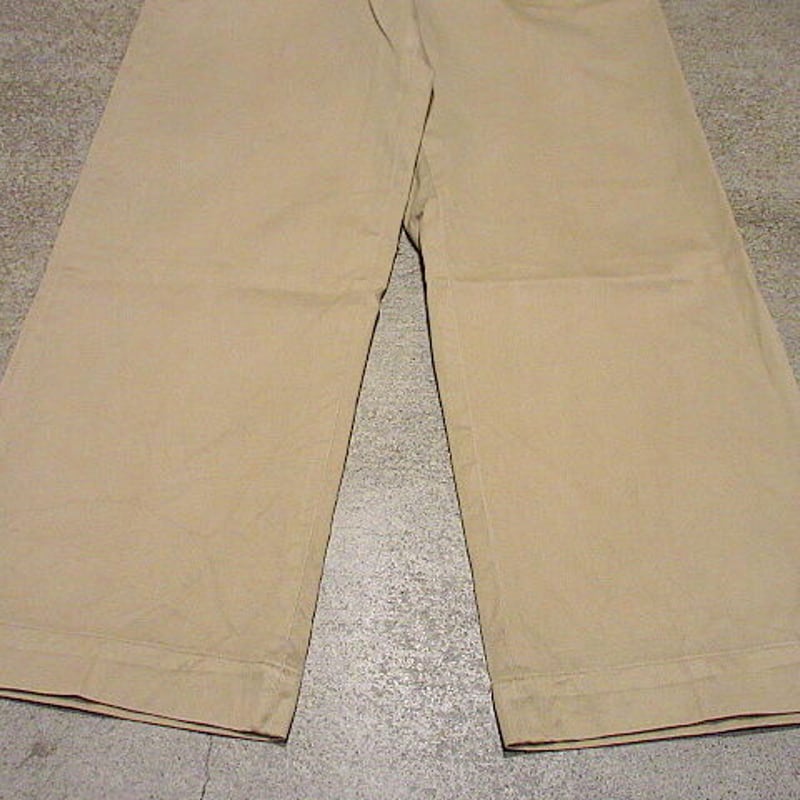 激レア50sビンテージUSアーミーチノM45トラウザーズ１〜２ウォッシュW36 ビンテージ50's○U.S.ARMY M-1945ボタンフライチノトラウザーズ 31×31