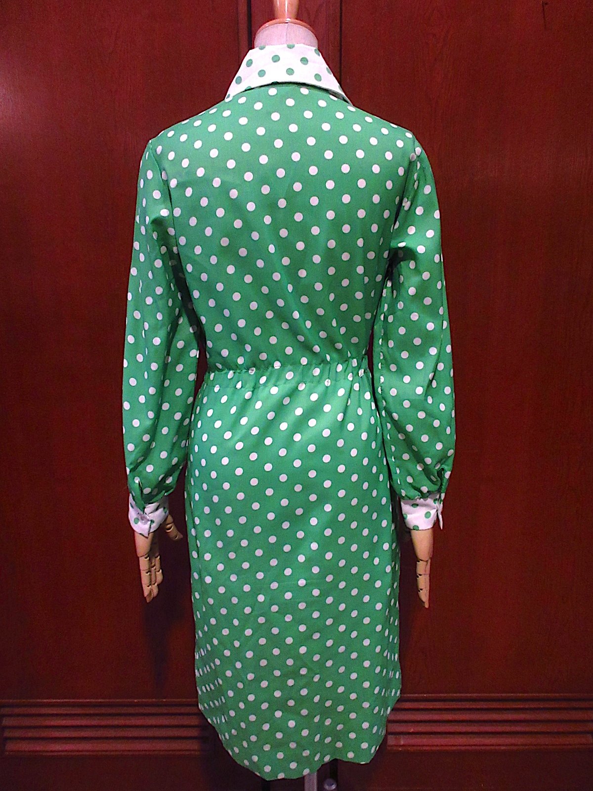 SALE ビンテージ 70s USA 水色 水玉 ミッドセンチュリー ワンピース SALE ビンテージ 70s USA 水色 水玉 ミッドセンチュリー