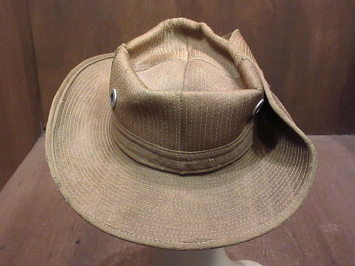 ビンテージ60's○DEADSTOCKベトナムジャングルハット茶 ビンテージ60's○DEADSTOCKベトナムジャングルハット茶