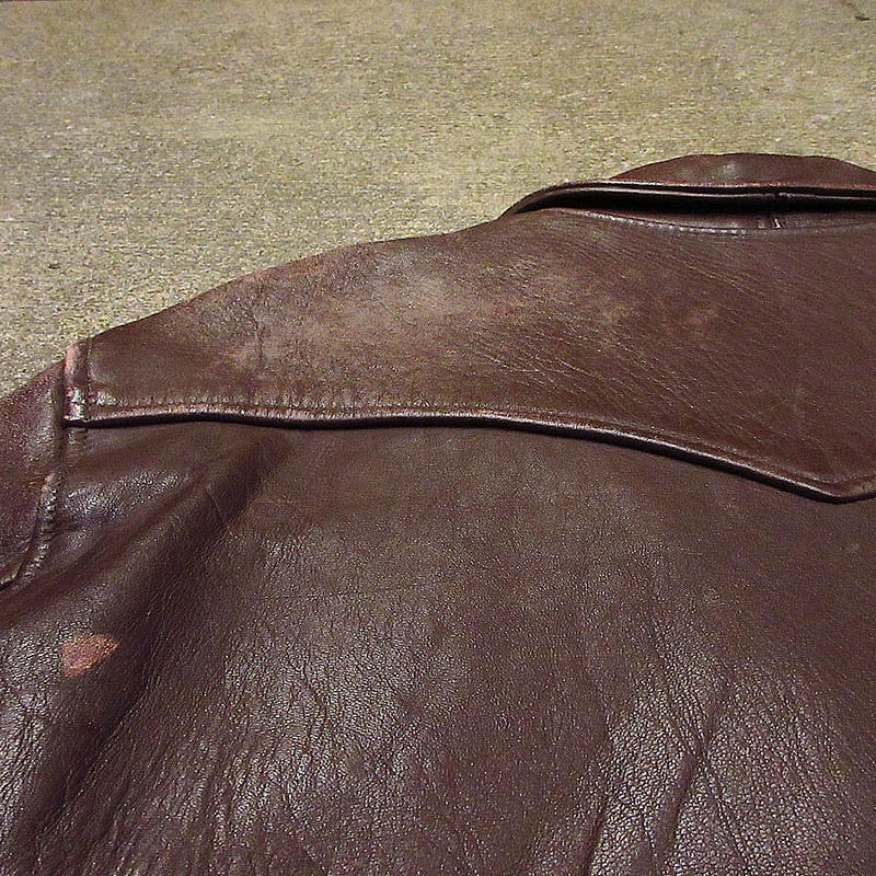 ビンテージ50's○Rich-Sherホースハイドカーコート茶○211025k5-m-jk-l